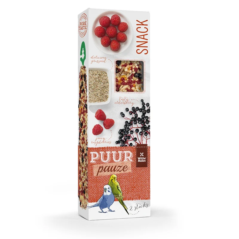 Pure break sticks perruche framboise & sureau