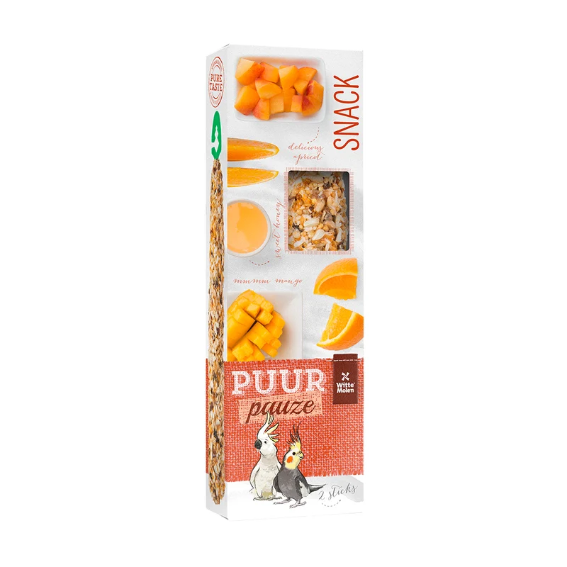 Pure break sticks gr perruche abricot & mangue