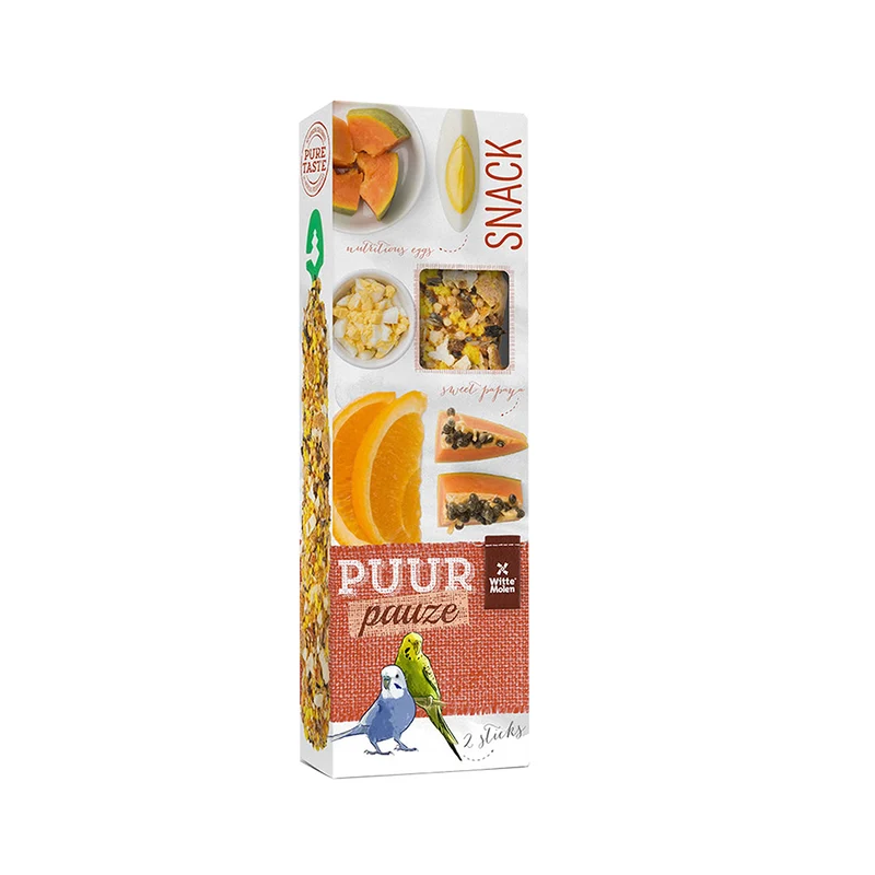 Pure break sticks perruche papaye & orange