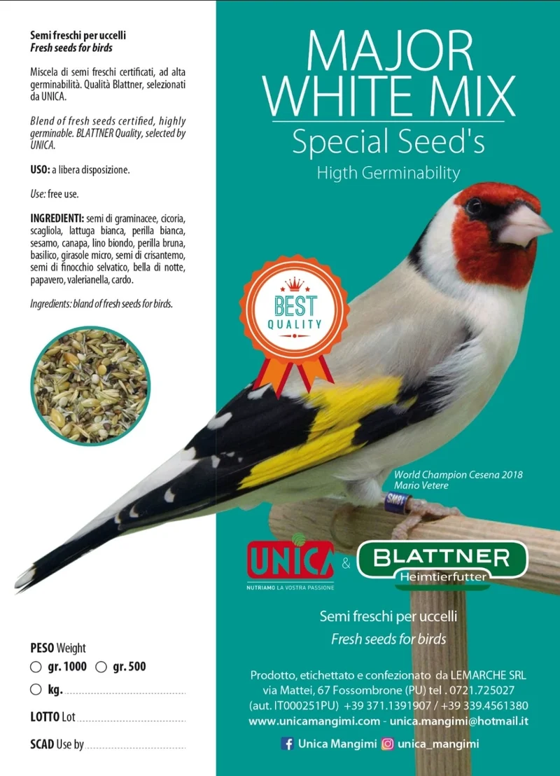 Major White Mix 1.5kg - Graines spéciales - Haut pouvoir germinatif - Unica & Blattner