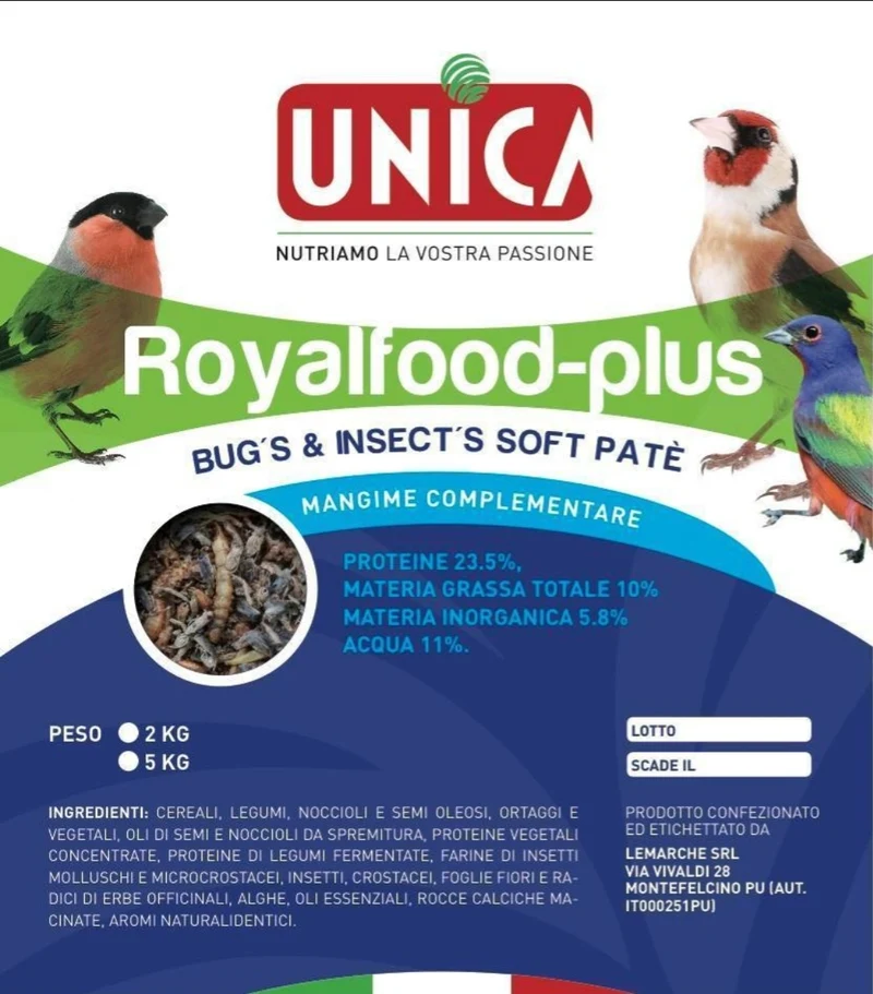 RoyalFood Plus ( Bug's & Insect's Soft Patee ) 2kg - Unica