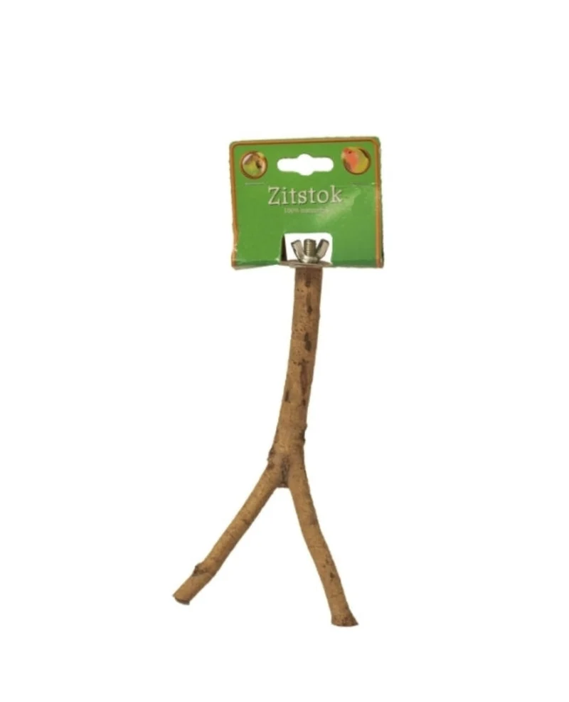 Branche de perchoir en bois en forme de Y 35 cm