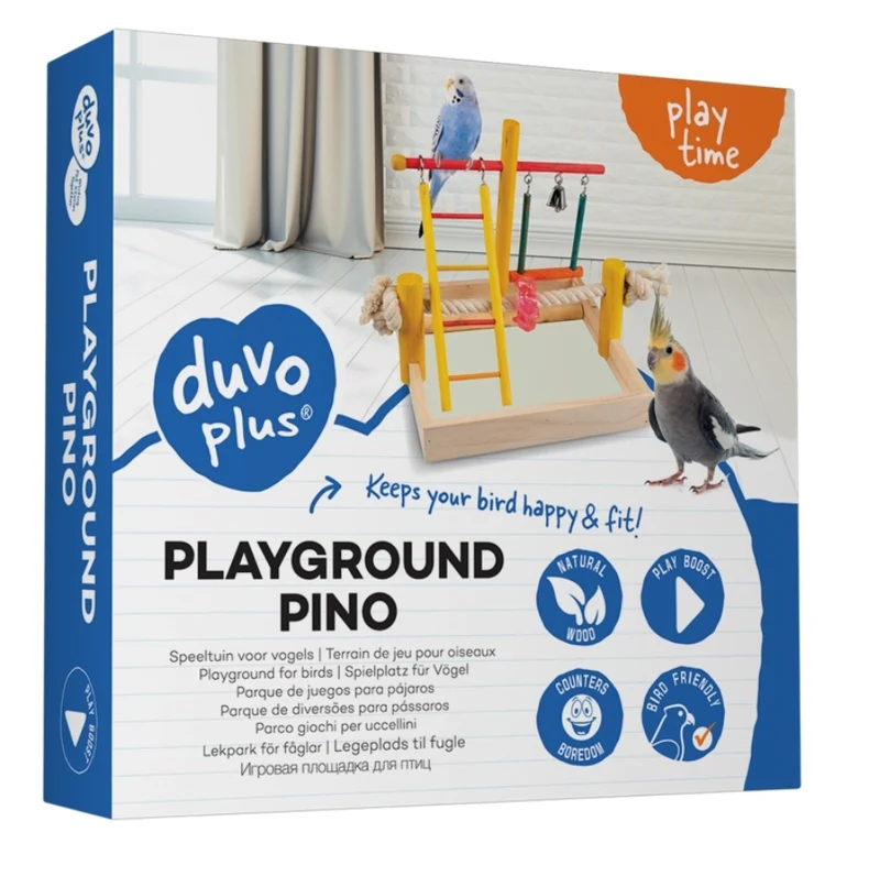 Aire de jeux pour oiseaux pino multicolore