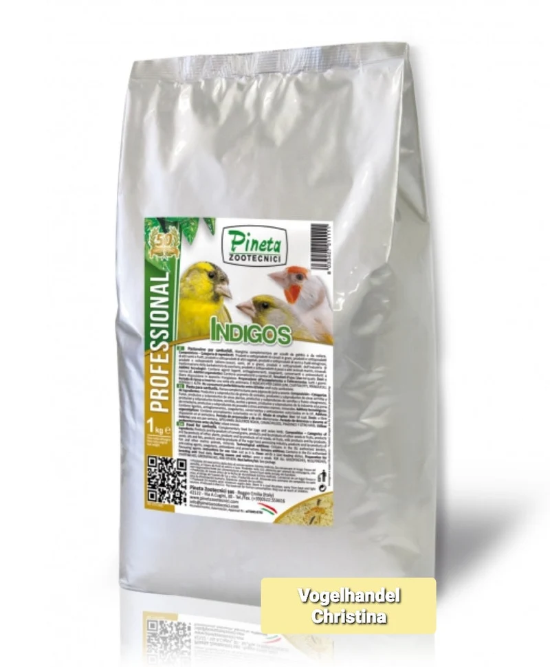 Pâtée aux œufs Indigos - Chardonnerets et Tarins 1kg - Pineta Zootecnici