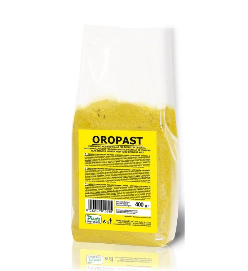 Oropast 1kg (Pâtée aux oeufs jaune classique) - Pineta Zootecnisi
