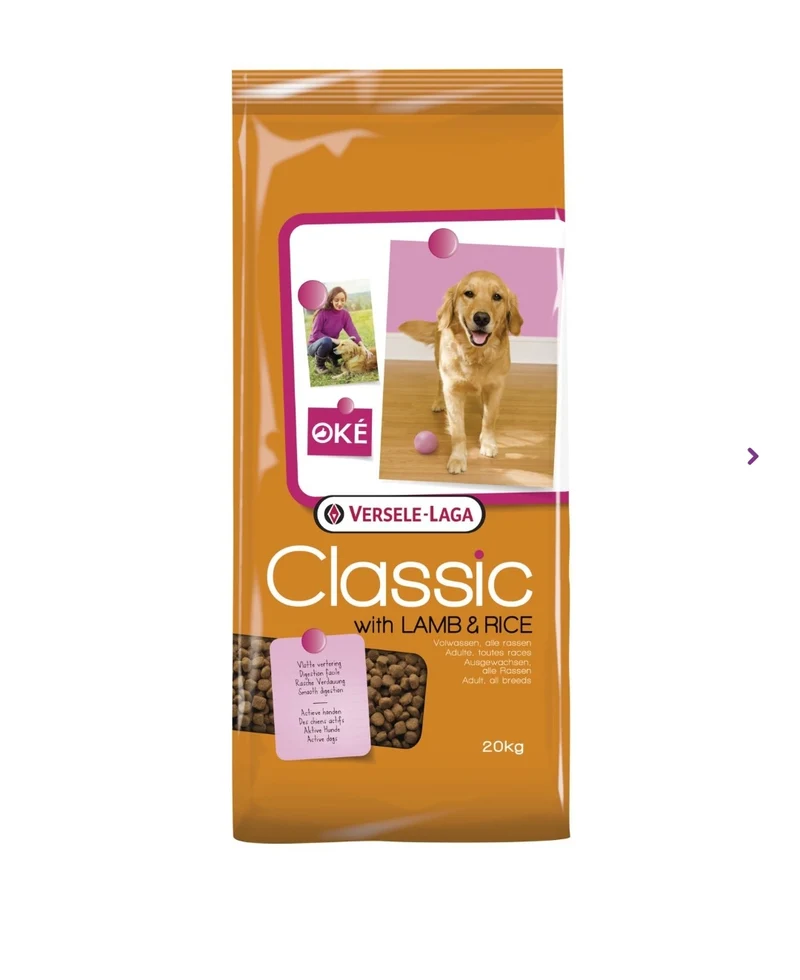 Nourriture Classique Agneau & Riz pour Chiens 20 kg - Versele Laga