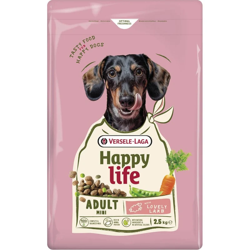 Happy Life Adult Mini Croquettes Agneau 2.5 kg - Versele Laga
