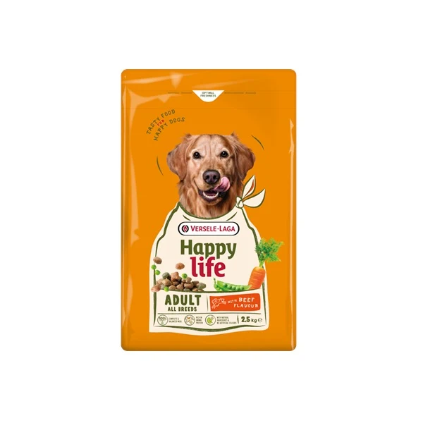 Happy Life Adult Beef - Nourriture pour chiens 2.5 kg - Versele Laga