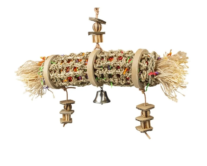 Duvo+ Bird Toys Jonc de Mer Tube 35x46x10cm