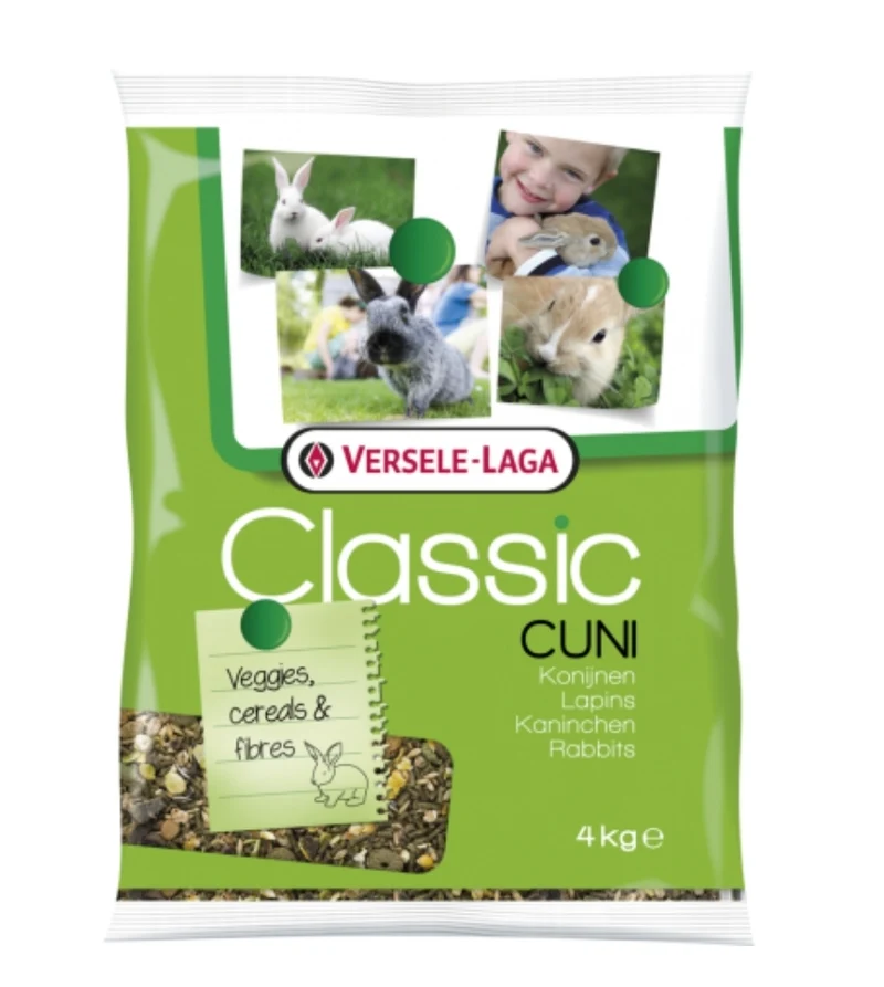 Classic Cuni 4kg - Aliment complet, mélange de base pour lapins (nains)