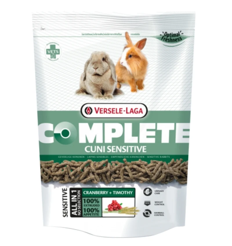 Complete Cuni Sensitive 500gr - Morceaux facilement digestibles pour lapins sensibles (nains)