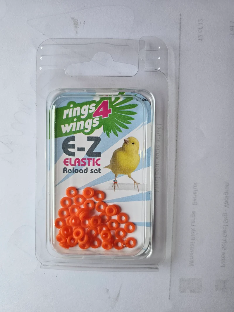 EZ Elastic Rings Red Reload Kit ( 50pcs ) Ø 3 mm
