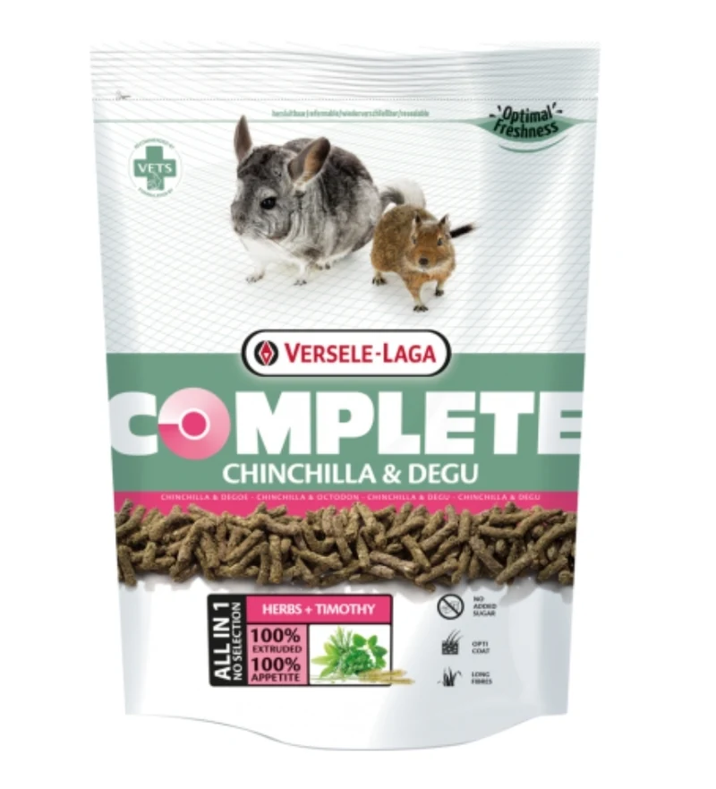 Chinchilas & Degu complets 1,75kg Riche en fibres