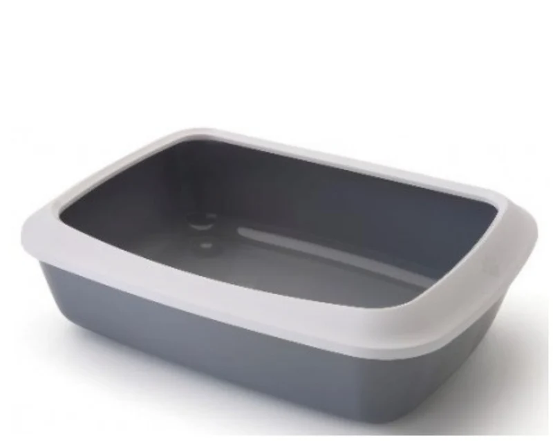 Iriz Chat Litière Avec Bord Gris 42cm