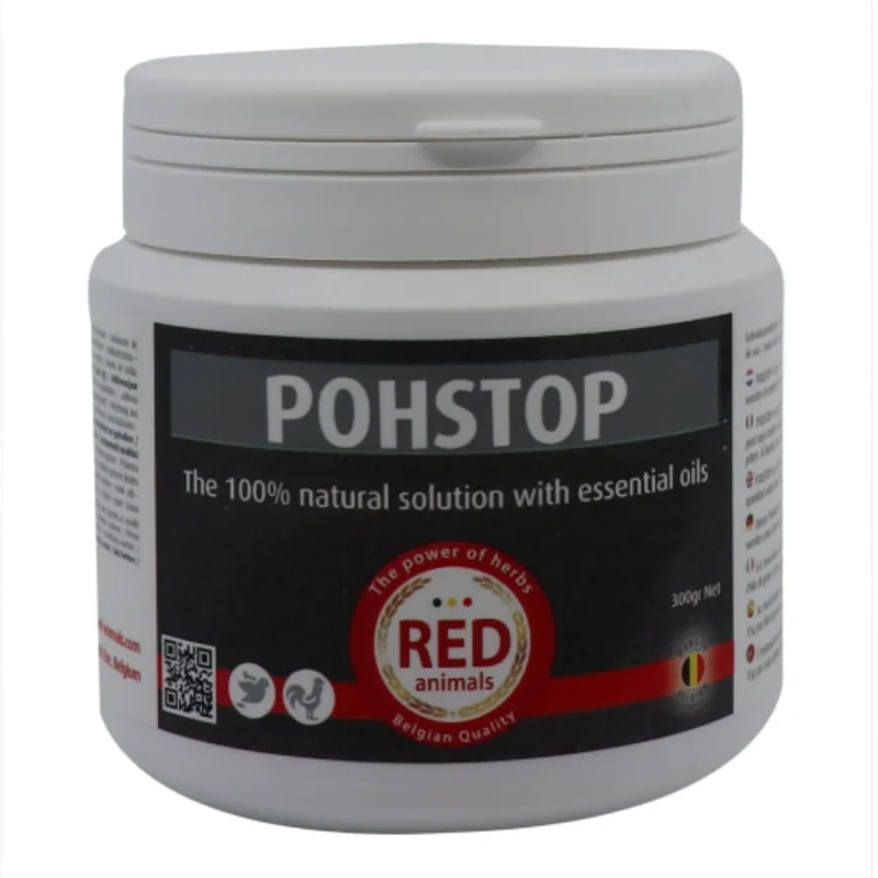 Pohstop Poudre 300g - Animaux Rouges - Anti Acariens Rouges