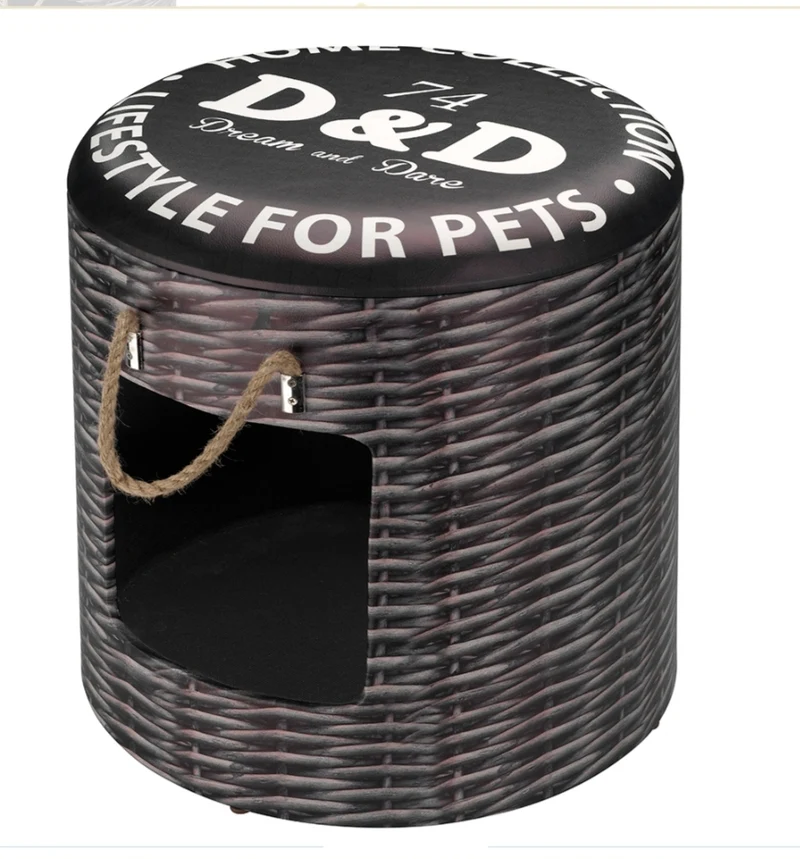 Pet box en rotin
