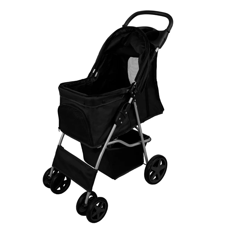 Poussette pour Animal de Compagnie – Noir