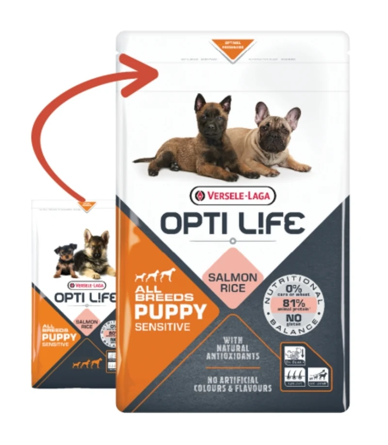 Opti Life Puppy Sensitive All Breeds Saumon 2,5kg - Versele Laga