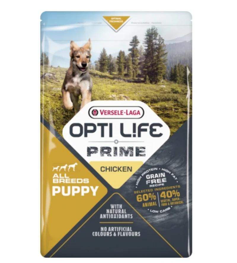 Opti Life Prime Puppy All Breeds (Grain Free) Poulet 2,5 kg - Versele Laga