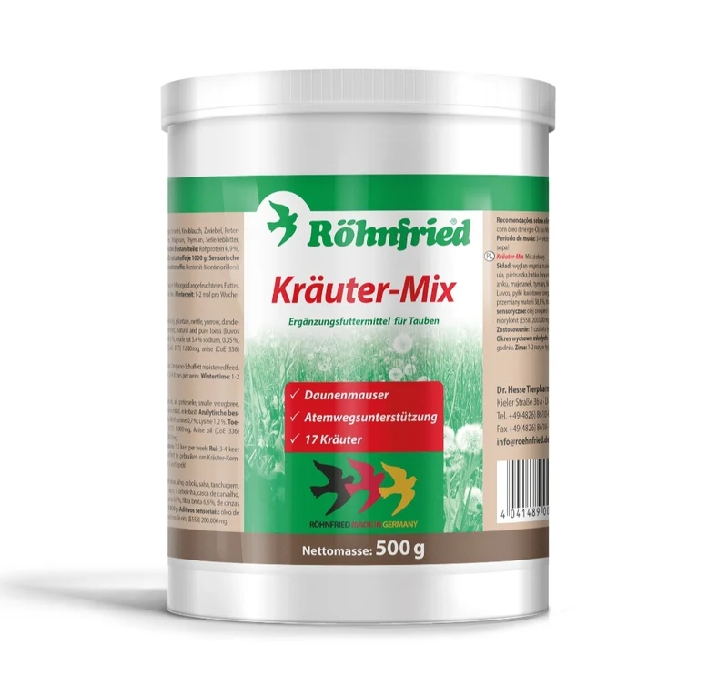 Kräuter Mix 500 grammes (Mélange d'herbes et minéraux naturels) - Röhnfried