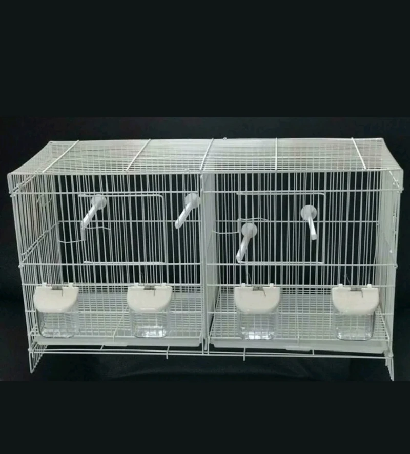 Cage d'élevage blanche empilable 60x25x35