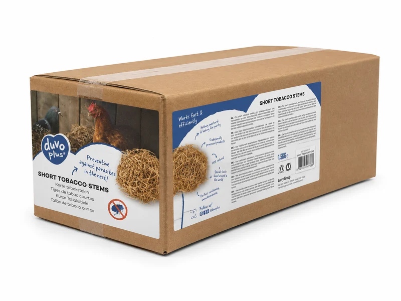 Tiges de tabac courtes DuvoPlus 1,5 kg - Oiseaux et volailles
