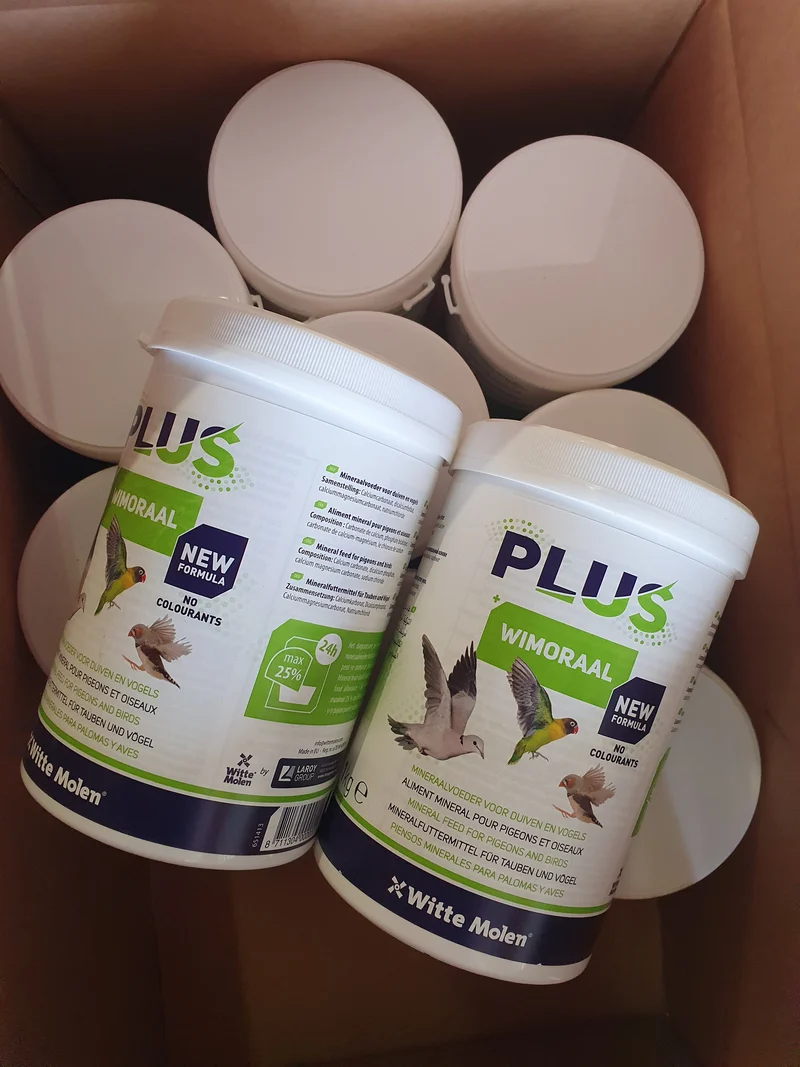Plus Wimoral 1kg (mélange de minéraux) (pigeons et oiseaux) - Witte Molen