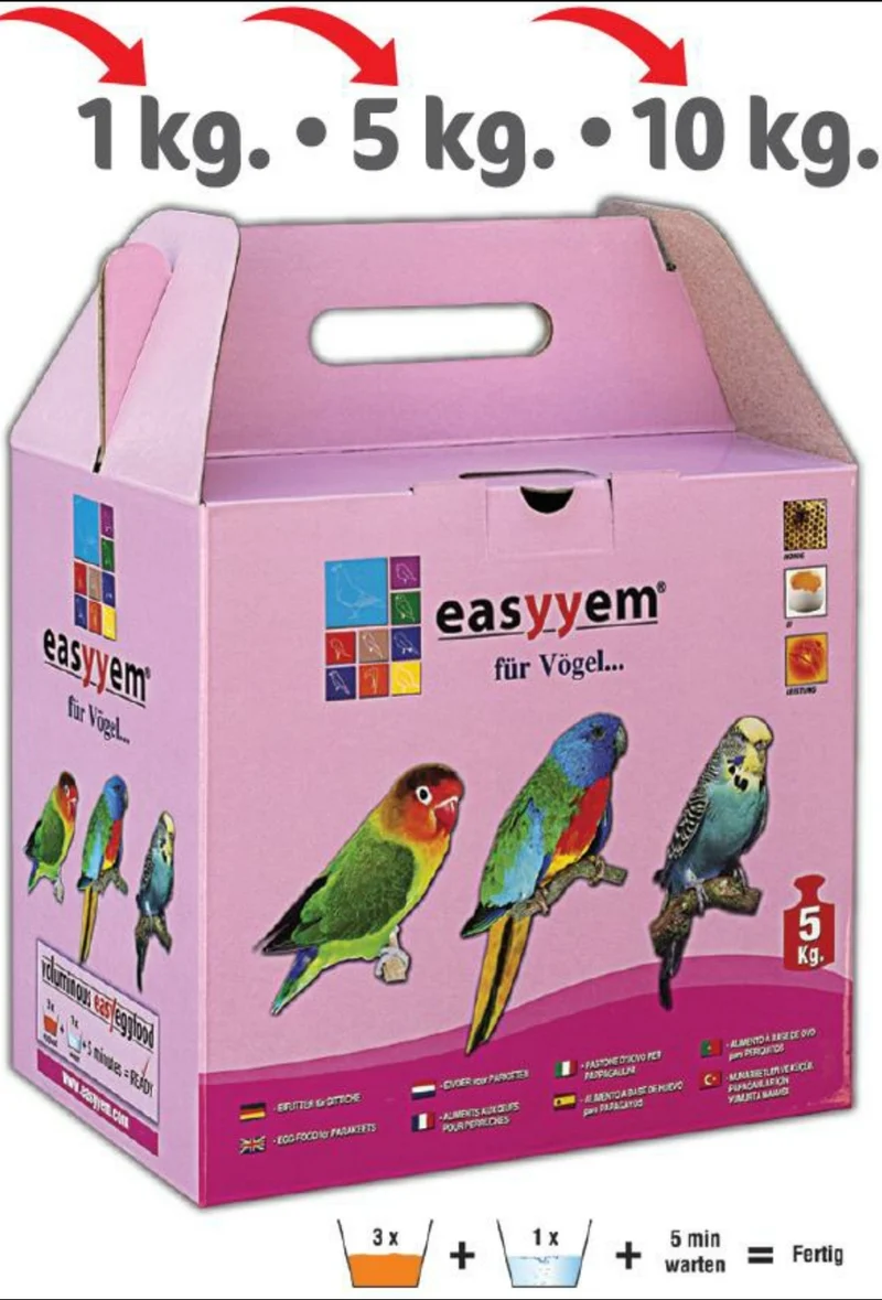 Aliment pour perruches Easyyem aux œufs, 1 kg