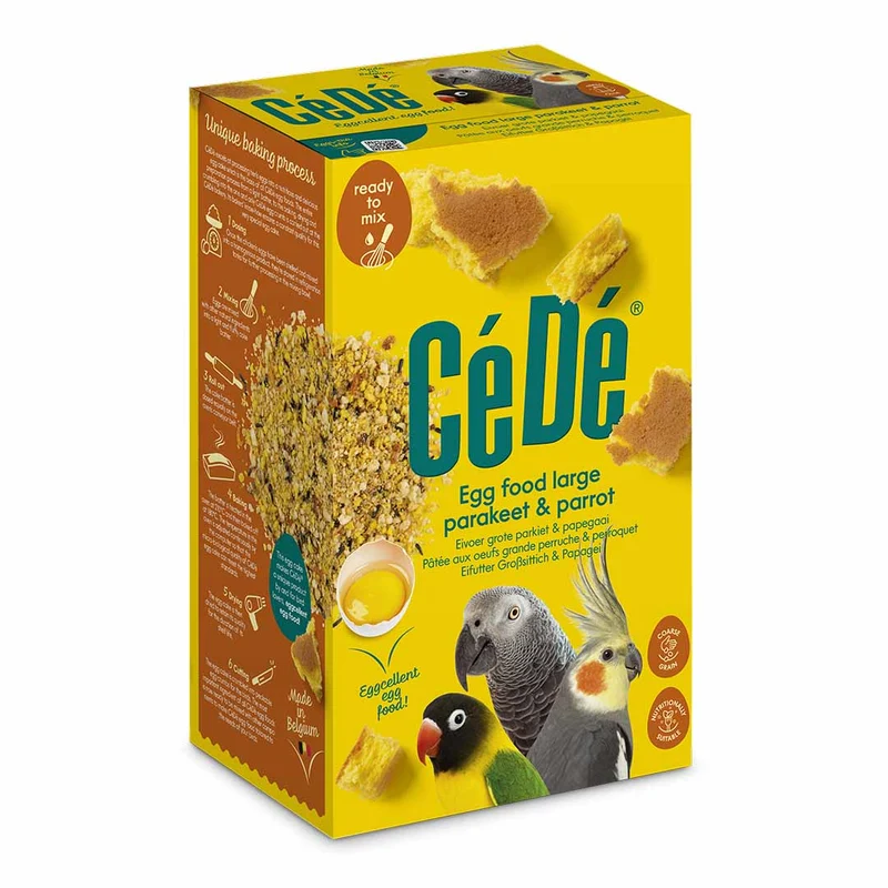 Pâtée aux œufs CéDé grandes perruches (y compris inséparables) et perroquets 1 kg