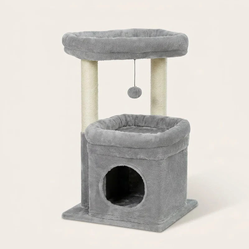 Arbre à chat design gris — Niku
