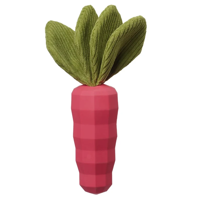 MewaJump – Jouet Carotte pour Chiens Croqueurs en Caoutchouc Naturel, Sifflet Intérieur et Jeu Interactif